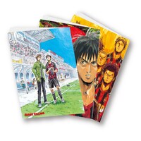 4等のクリアファイル3種セット。(C)Tsujitomo/Masaya Tsunamoto /KODANSHA