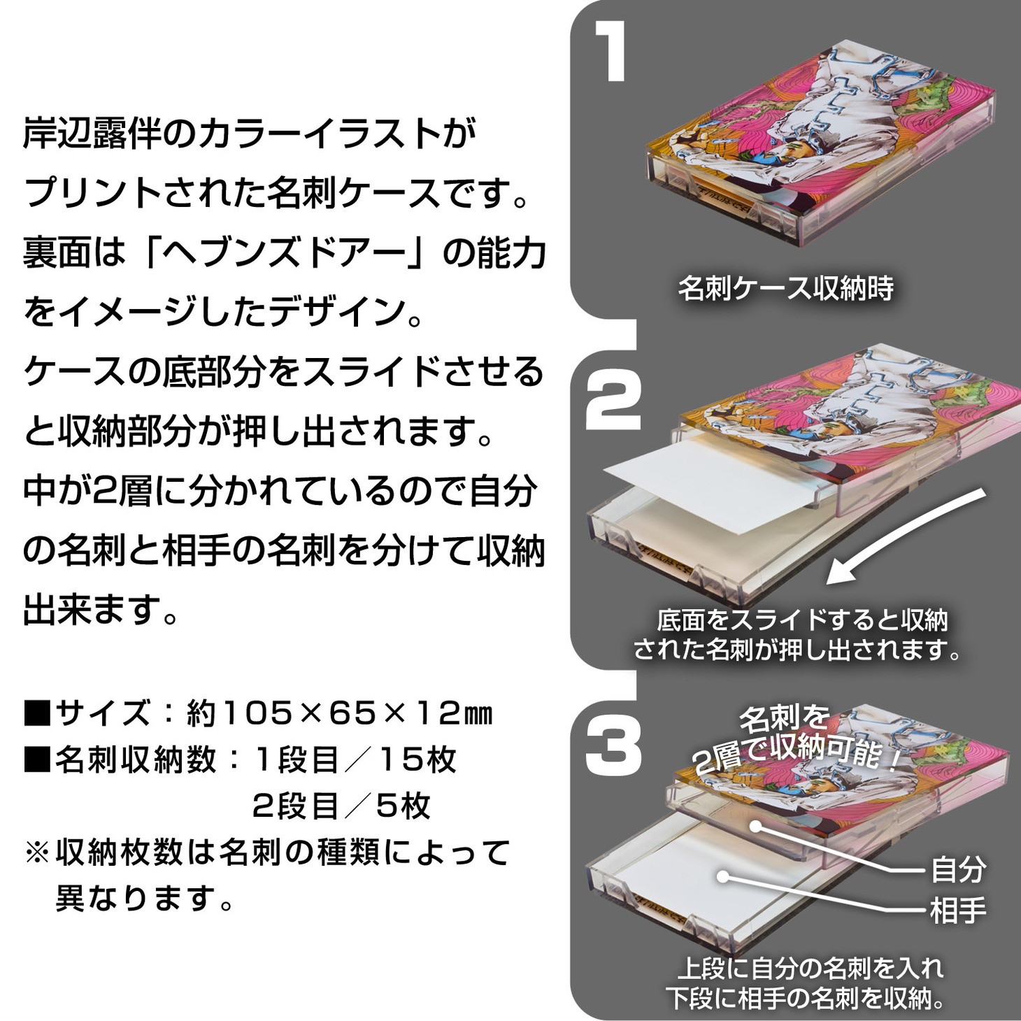 「ジョジョの奇妙な冒険 名刺ケース～岸辺露伴～」（C）LUCKY LAND COMMUNICATIONS/集英社