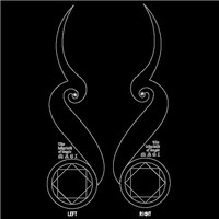 「『マギ』福助コラボタトゥーストッキング」の魔法陣柄。(C)大高忍／小学館・マギ製作委員会・MBS