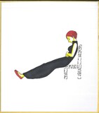 いがわうみこが書店用に描き下ろした色紙。