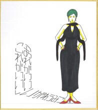 いがわうみこが書店用に描き下ろした色紙。