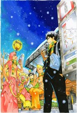 「仏像のまち」2巻表紙イラスト (C)蒼木雅彦／メディアファクトリー