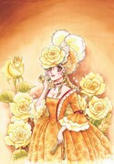 プリンセスGOLD2月号に掲載されている、落合薫原作によるいがらしゆみこ「薔薇のジョゼフィーヌ」のカット。