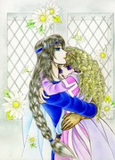 プリンセスGOLD2月号に掲載されている、中山星香「花冠の竜の国 2nd」のカット。