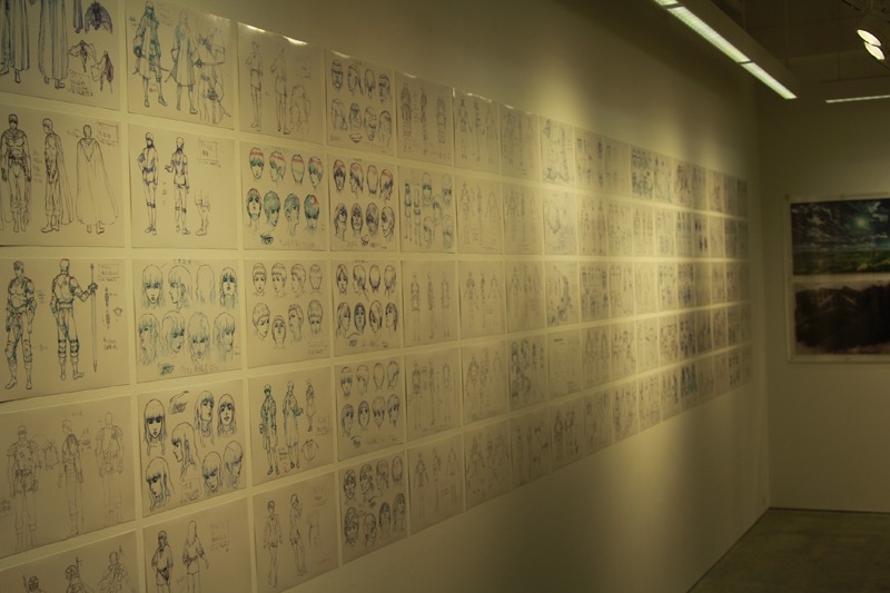 展示されている設定画。