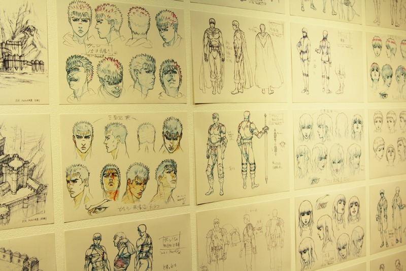 展示されている設定画。