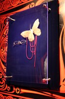 ドラマで実際に使用された、蝶の髪飾りと四月一日の眼鏡。