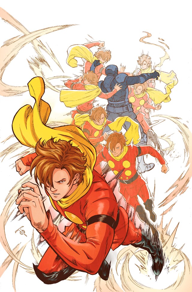 「Cyborg009」プレビュー版表紙。表紙には、ジョーが動く仕掛けが施されている。