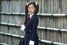 「CLAMPドラマ ホリック xxxHOLiC」より、九軒ひまわり役の宮崎香蓮。(C)2013 WOWOW (C)2013 CLAMP/講談社