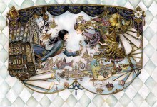 尚月地による高級複製画のイメージ。