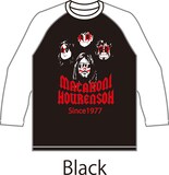 「マカロニほうれん荘!!バンドTシャツ!!」のブラック＆ホワイト。(C)鴨川つばめ