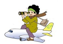 番組用にヤマザキマリが描き下ろした自画像。