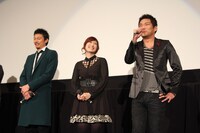 「ベルセルク 黄金時代篇III 降臨」舞台挨拶の様子。