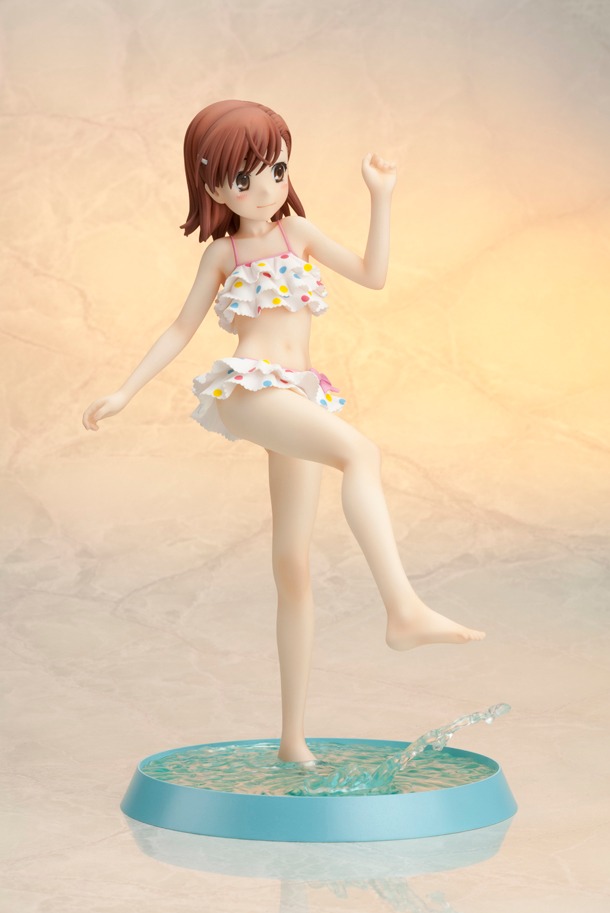 フィギュア「御坂美琴―ビーチサイド―」(C)鎌池和馬／冬川基／アスキー・メディアワークス／PROJECT-RAILGUN