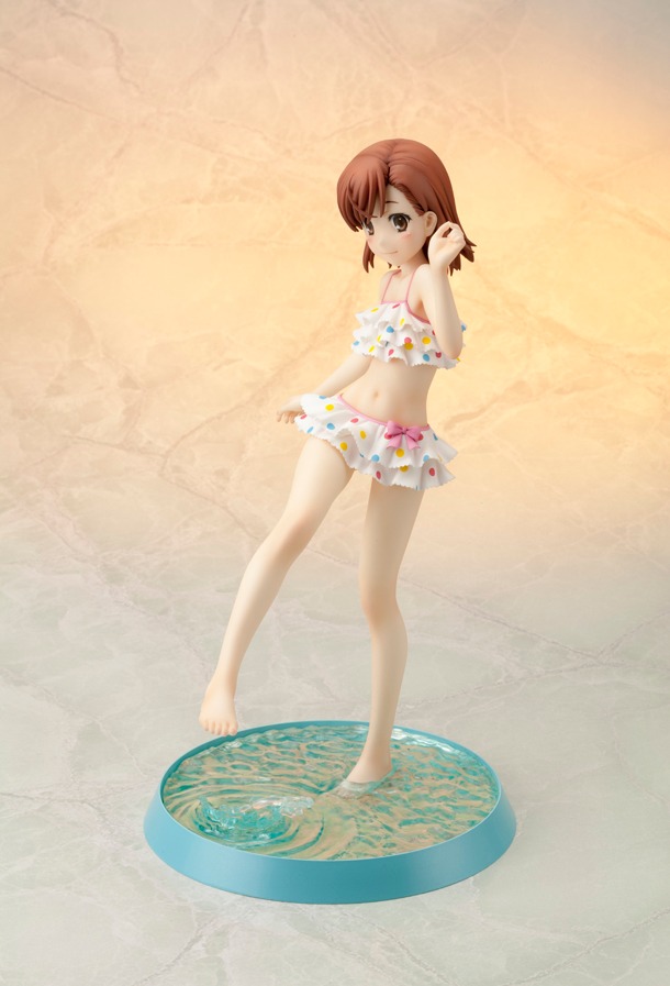フィギュア「御坂美琴―ビーチサイド―」(C)鎌池和馬／冬川基／アスキー・メディアワークス／PROJECT-RAILGUN