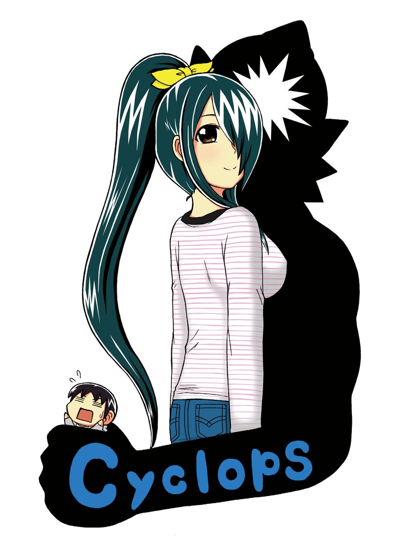 寅ヤス「サイクロプス少女さいぷ~」カット