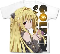 「金色の闇フルグラフィックTシャツ」(C)矢吹健太朗・長谷見沙貴／集英社・とらぶるダークネス製作委員会