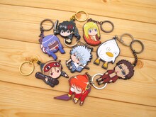 「銀魂」つままれキーホルダー全種類。それぞれストラップも用意されている。※写真は開発中のサンプル画像。(C)空知英秋／集英社・テレビ東京・電通・サンライズ・アニプレックス