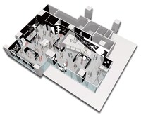 「マンガの家」1階イメージ。