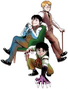 中原開平の新連載「切り裂きウォルター」カット。