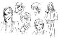 「HOPE」のキャラクター設定画。