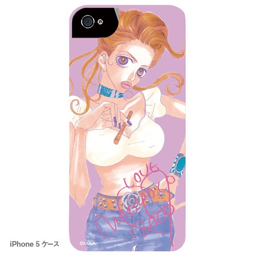 バッファロー5人娘 iPhone 5, 4/4Sケース「写真プリント光沢タイプ」ダリア。写真はiPhone5のケース。