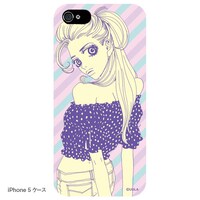 バッファロー5人娘 iPhone 5, 4/4Sケース「マットタイプ」スイートなキャンディ。写真はiPhone5のケース。