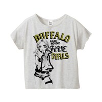 「バッファロー5人娘サインペインティングTシャツ」ドルマンスリーブ（白）