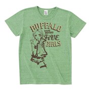 「バッファロー5人娘サインペインティングTシャツ」スタンダードボディ（ヘザーグリーン）