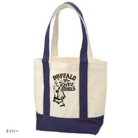 バッファロー5人娘サインペインティングキャンバスバッグ（ネイビー）