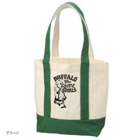 バッファロー5人娘サインペインティングキャンバスバッグ（グリーン）