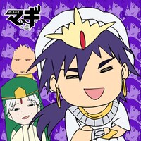 「マギ」もふもふミニタオル・シンドバッド（ギャグ顔）(C)大高忍／小学館・マギ製作委員会・MBS