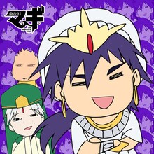 「マギ」もふもふミニタオル・シンドバッド（ギャグ顔）(C)大高忍／小学館・マギ製作委員会・MBS