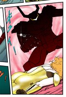 「超人ロック外伝 暗黒の騎士」の1コマ。