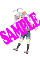 フェア開催書店で展示されるイラスト色紙。