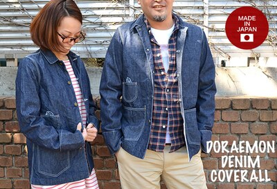 「ドラえもん」デニムカバーオール(C)Fujiko-Pro,Shogakukan,TV-Asahi,Shin-ei,and ADK