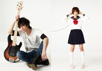 映画「カノジョは嘘を愛しすぎてる」のキャスト写真。左が小笠原秋を演じる佐藤健、右が小枝理子を演じる大原櫻子。