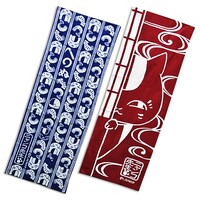 「夏目友人帳 ニャンコ先生 かまわぬ手ぬぐいセット」(C)緑川ゆき・白泉社／「夏目友人帳」製作委員会