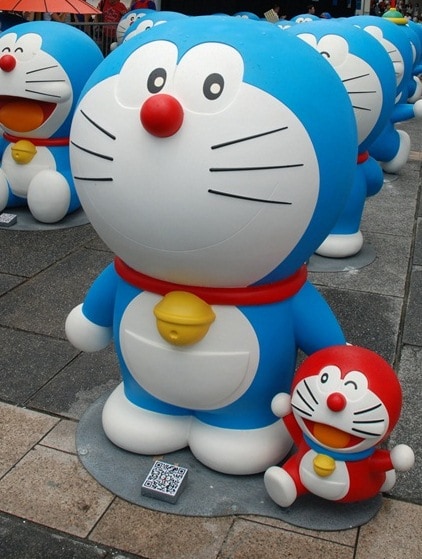 ドラえもんフィギュア展示イメージ。(C)藤子プロ・小学館・テレビ朝日・シンエイ・ADK