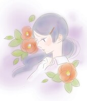 ふみふみこの新連載「めめんと森」予告カット。