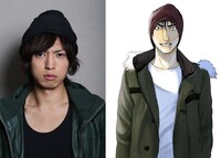 桐山漣と、桐山が演じる加藤亮。(C)2013「東京闇虫」製作委員会