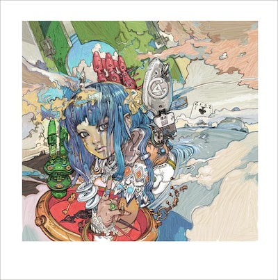 寺田克也の版画「アリス」(C)2013 寺田克也