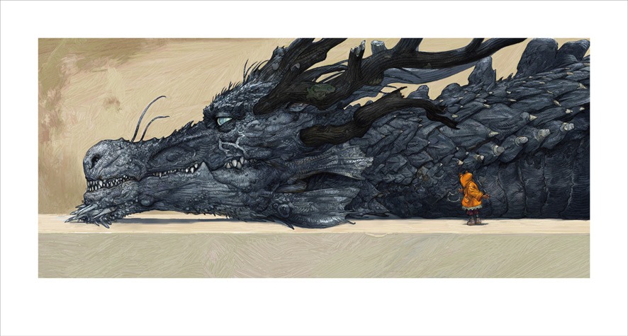 寺田克也の版画「雨の日はタイクツだから猫を描くのよ」(C)2013 寺田克也