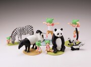 「よつばとしろとくろのどうぶつ」第2弾の全5種類。(C)KIYOHIKO AZUMA/YOTUBA SUTAZIO