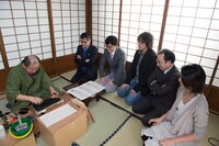 「美術のゲノム 甦る幻の写楽！～江戸歌舞伎とヒット仕掛け人の秘密～」収録の様子。