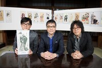 「美術のゲノム 甦る幻の写楽！～江戸歌舞伎とヒット仕掛け人の秘密～」収録時に行われたインタビューの様子。