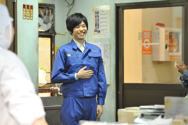 ビブオ出演シーンの撮影風景。