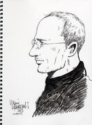 「スティーブ・ジョブズ」カット (C)ヤマザキマリ／Kiss／講談社