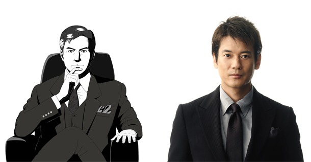 「島耕作のアジア立志伝」のナビゲーターを務める島耕作（画像左）と、島耕作の声を務める唐沢寿明。