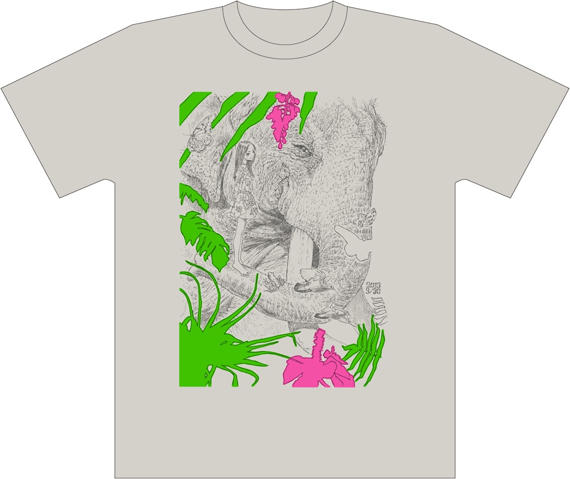 五十嵐大介の描き下ろしTシャツ。 - 大洋、林田球、五十嵐大介の